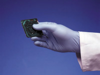 Powder free nitrile surgical gloves, medium