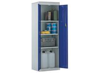 Standard slimline steel cupboard with 3 shelves Standard slimline steel cupboard with 3 shelves