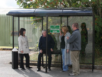 Freestanding 2-sided smoking shelter (3-5 people)