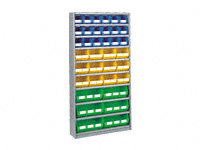 Small parts container Shelving starter bay Type 1