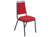 Pembroke stacking chair, black frame - specify colour
