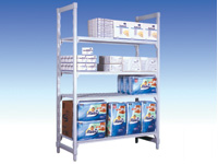 Polyprop Shelving Starter 400D, 4 Grille shelves