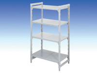 Polyprop Shelving Starter 600D, 4 Solid shelves