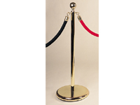 Deluxe brass Prestige rope barrier post