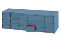 Modular drawer unit with 18 drawers