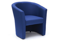 Encounter single tub seat - blue upholstered Encounter single tub seat - blue upholstered