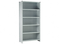 Euro shelving closed starter bay, 6 shelf levels