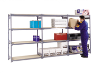 Heavy Duty Shelving, 3-bay kit, each bay 1220x455