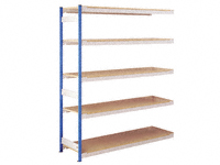 Trimline Shelving Add-on bay, 5 shelf 1830x381mm Trimline Shelving Add-on bay, 5 shelf 1830x381mm