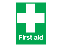 Polypropylene sign 300x225 First aid Polypropylene sign 300x225 First aid