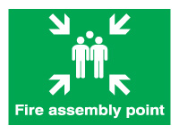 Self adhesive sign 450x600 Fire assembly point Self adhesive sign 450x600 Fire assembly point