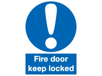 Self adhesive sign 100x75 Fire door keep locked Self adhesive sign 100x75 Fire door keep locked