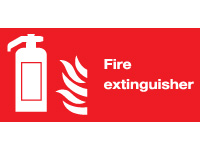 Polypropylene sign 100x200 Fire extinguisher