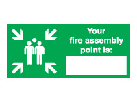 Self adhesive sign 150x225 Your fire assembly Self adhesive sign 150x225 Your fire assembly