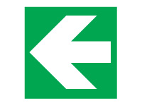Polypropylene sign 300x300 left/right arrow Polypropylene sign 300x300 left/right arrow