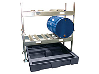 Drum rack dispensing station 3x60ltr drum