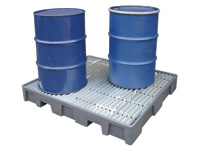 Plastic drum bund for 4 x 205 ltr (square) drums