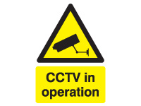 Rigid plastic sign 400x300 CCTV in operation Rigid plastic sign 400x300 CCTV in operation