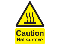 Self adhesive sign 210x148 Caution Hot surface Self adhesive sign 210x148 Caution Hot surface