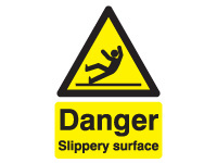 Rigid plastic sign 400x300 Danger Slippery surface Rigid plastic sign 400x300 Danger Slippery surface