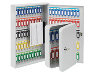 Budget key cabinet, padlock hasp - 64 keys