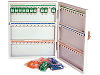 Slimline key cabinet, holds 72 keys
