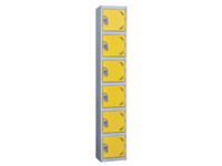 6-Door Steel Locker 1800x380x380mm, nest of 2