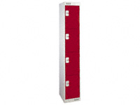 Browns Med Duty Locker 1800x300x300 4 compartments