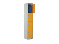 Browns personnel locker 4 compartments, nest of 3