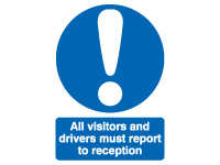 Self adhesive sign 400x300 All visitors Self adhesive sign 400x300 All visitors