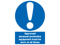 Self adhesive sign 400x300 Approved personal Self adhesive sign 400x300 Approved personal