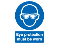 Polypropylene sign 400x300 Eye protection Polypropylene sign 400x300 Eye protection