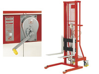 H/D hand winch stacker 1725mm lift 500kg cap H/D hand winch stacker 1725mm lift 500kg cap