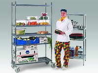 Qm wire shelving extension bay 4 levels nylon 450d