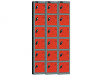 Probe locker six door nest of 3 12x15
