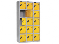 Probe locker five door nest of 3 12x18