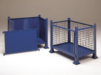 4 sided 1 detachable Mesh Box Pallet 610x1220x915