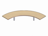 900 Radius Shelf for Reception Unit 900 Radius Shelf for Reception Unit