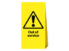 Freestanding tri board sign Out of Service