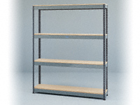 Rivetier shelving bay c/w 4 x 1220mm wide shelves