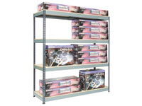 Rivetier shelving bay c/w 4 x 1830mm wide shelves