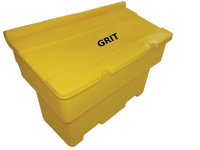Nestable grit bin, 200L capacity c/w 200kgs salt