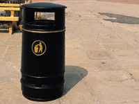 90ltr Copperfield Bin With Lock & Metal Liner