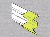 Std duty Safety Barrier Plastic End Cap