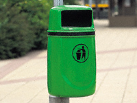 Osprey Post / Wall Mount Open Top Bin inc Liner Osprey Post / Wall Mount Open Top Bin inc Liner