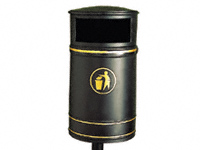 Bin Mounting Post 2m x 75mm Diameter for Nickleby