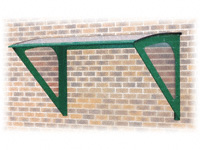 Wall mounted smoking shelter for 2-3 smokers