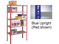 S/duty Just Shelving bay 900 x 300mm Blue posts