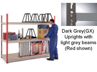 H/duty Just Shelving bay 1500 x 450mm 3000kg
