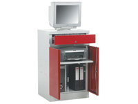 Flat top compact computer workstation